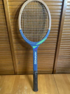 Raquette tennis ancienne donnay court one bois vintage #e191