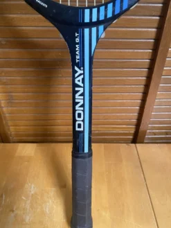 Raquette tennis ancienne donnay team gt bois + housse donnay vintage #