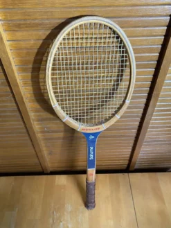 Raquette tennis ancienne dunlop saturne bois sport vintage