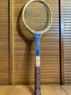 Raquette tennis ancienne dunlop saturne bois sport vintage