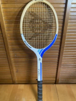 Raquette tennis ancienne dunlop bois + housse donnay vintage
