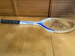 Raquette tennis ancienne dunlop bois + housse donnay vintage