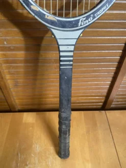 Raquette Tennis Ancienne FINO Trophy Bois Sport Vintage #E212