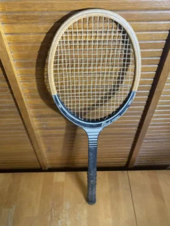 Raquette Tennis Ancienne FINO Trophy Bois Sport Vintage #E212