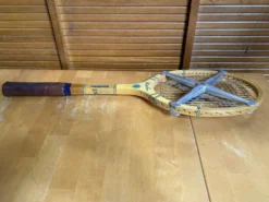 Raquette Tennis Ancienne GAUTHIER Miss Go Bois + Housse + Zephyr Vinta
