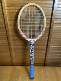 Raquette tennis ancienne gerco star bois sport vintage