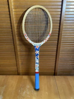 Raquette tennis ancienne gerco star bois sport vintage