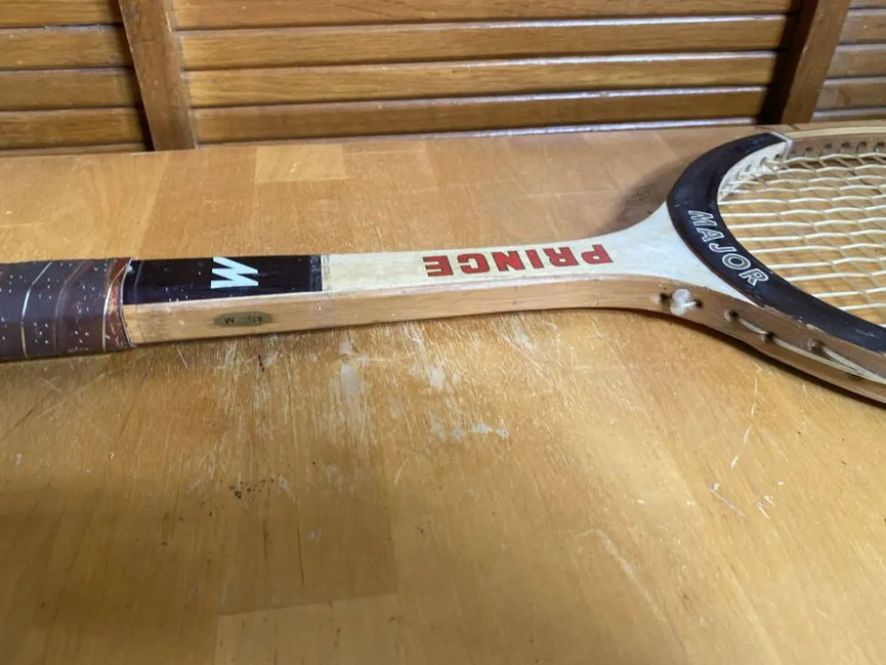 Raquette Tennis Ancienne MAJOR PRINCE Bois Sport Vintage #E215