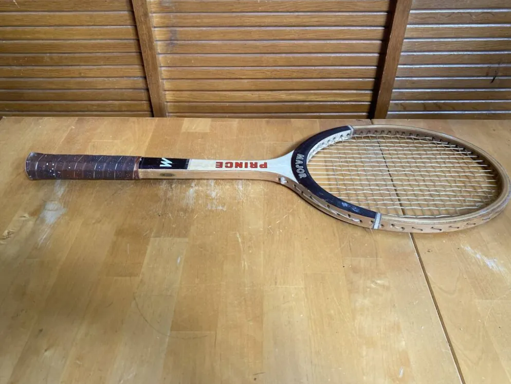 Raquette Tennis Ancienne MAJOR PRINCE Bois Sport Vintage #E215