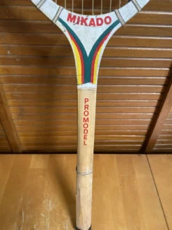 Raquette tennis ancienne mikado promodel bois sport vintage