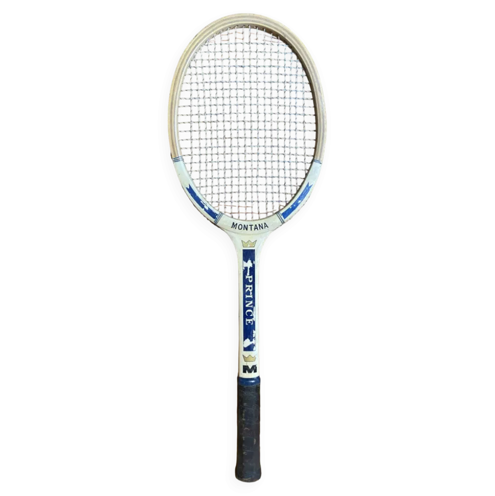 Raquette tennis ancienne montana modèle prince bois sport vintage