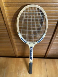 Raquette tennis ancienne montana modèle prince bois sport vintage