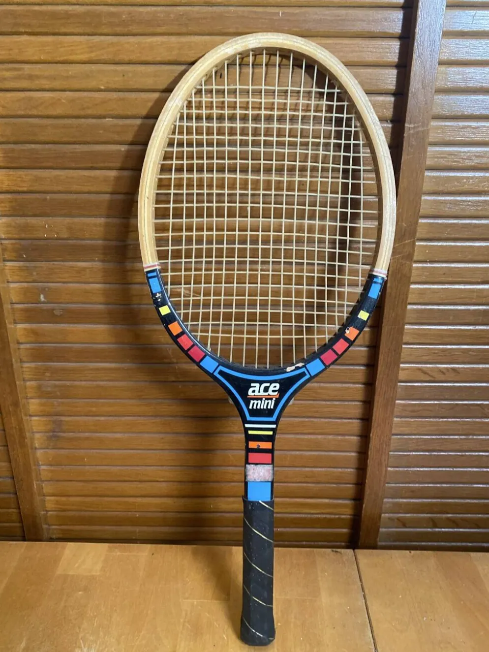Raquette tennis ancienne sport 2000 ace mini bois + housse sport vinta