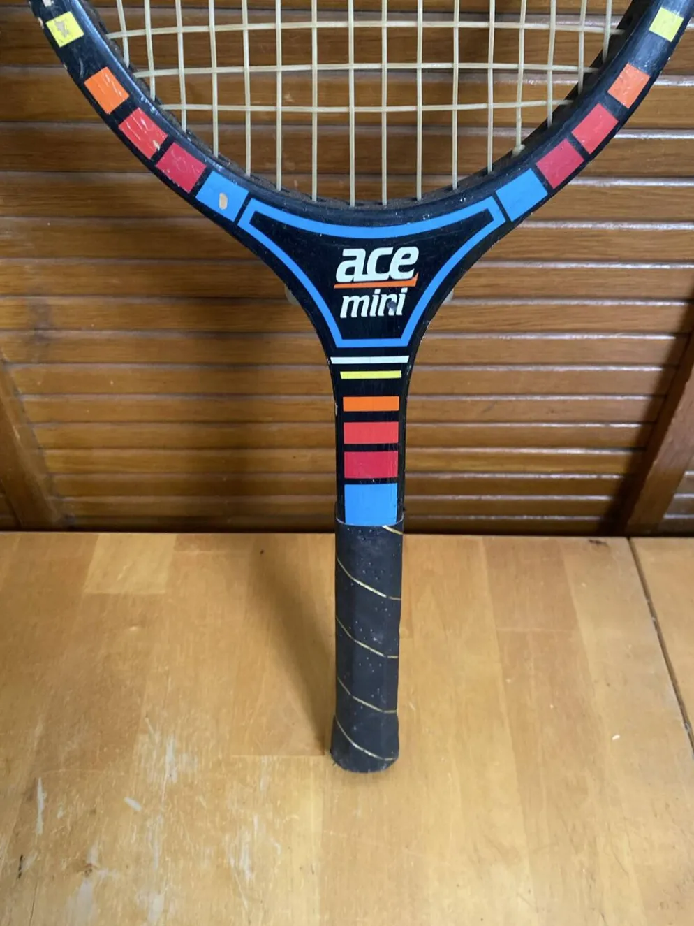 Raquette tennis ancienne sport 2000 ace mini bois + housse sport vinta