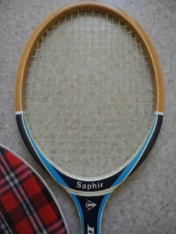 raquette tennis Dunlop Saphir sport vintage racquet 70s