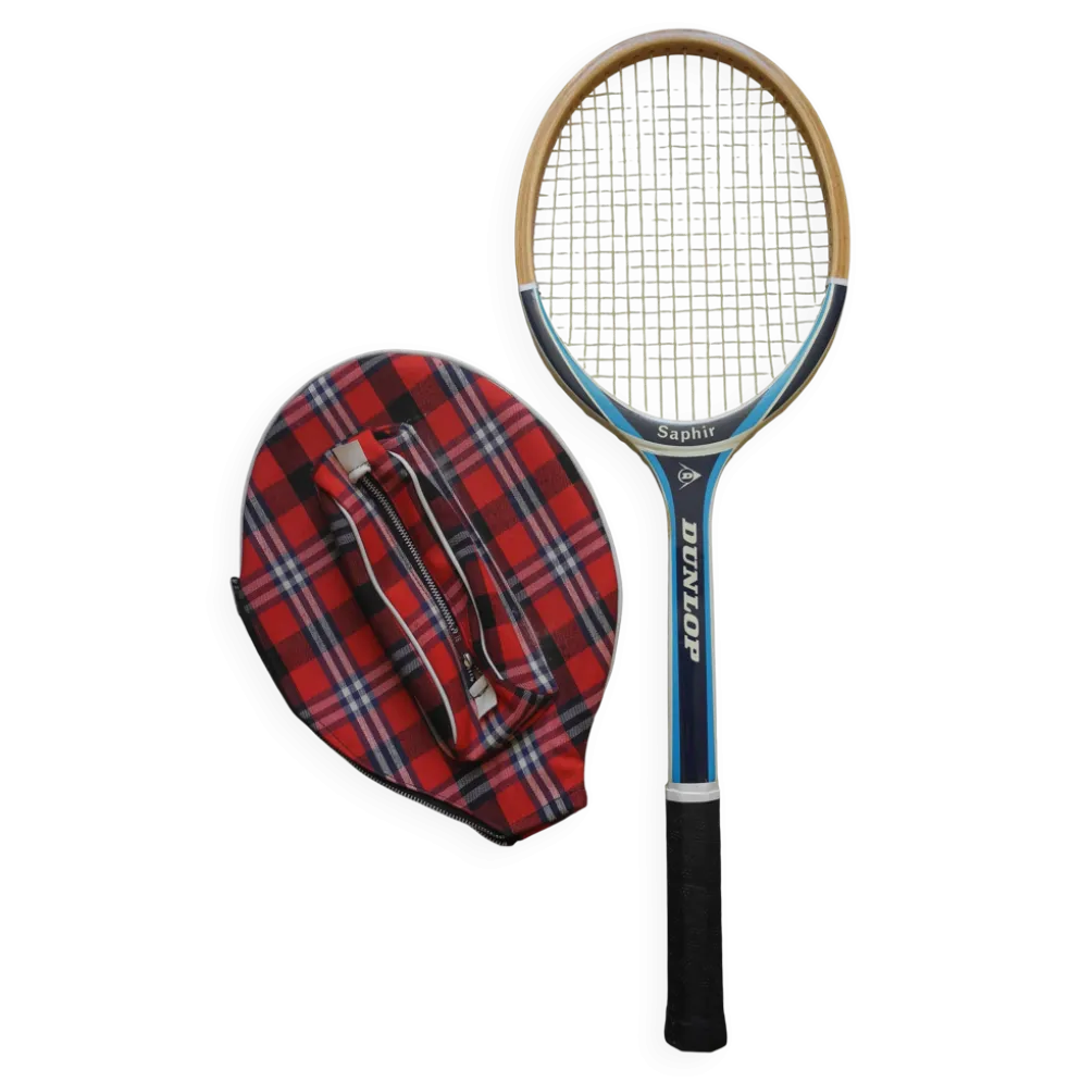 raquette tennis Dunlop Saphir sport vintage racquet 70s