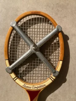 Raquette Tennis Vintage Adidas Nastase Competition + Presse Zephyr