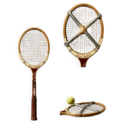 Raquette Tennis Vintage Adidas Nastase Competition + Presse Zephyr