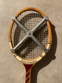 Raquette Tennis Vintage Adidas Nastase Competition + Presse Zephyr
