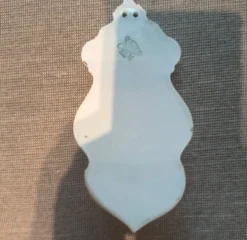 Rare bénitier d'applique faience fine C&M