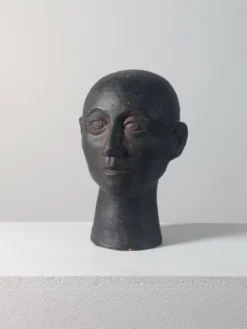 Rare buste en céramique de portrait Wunderkammer