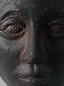 Rare buste en céramique de portrait Wunderkammer