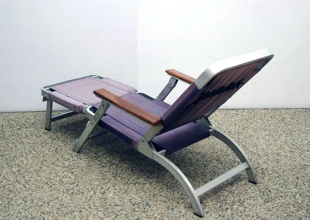 Rare deck chair from Transatlantico Michelangelo 1965