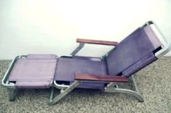 Rare deck chair from Transatlantico Michelangelo 1965