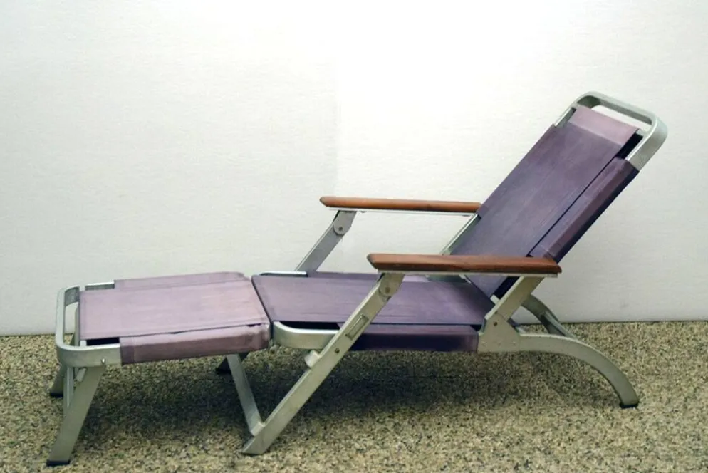 Rare deck chair from Transatlantico Michelangelo 1965