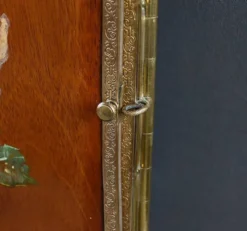 Rare miroir triptyque en bronze – 1900