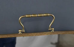 Rare miroir triptyque en bronze – 1900