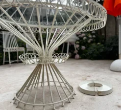 Rare salon de jardin Mathieu Matégot – Ensemble CAP d’Ail 5 pièces