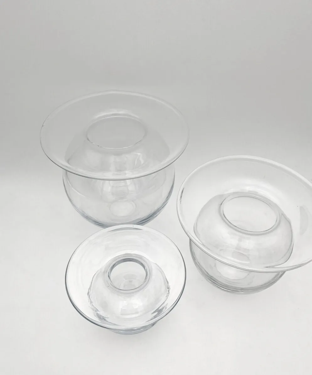 Rare Trio Vases "Saturnus" Nanny Still Riihimäen Lasi 1960