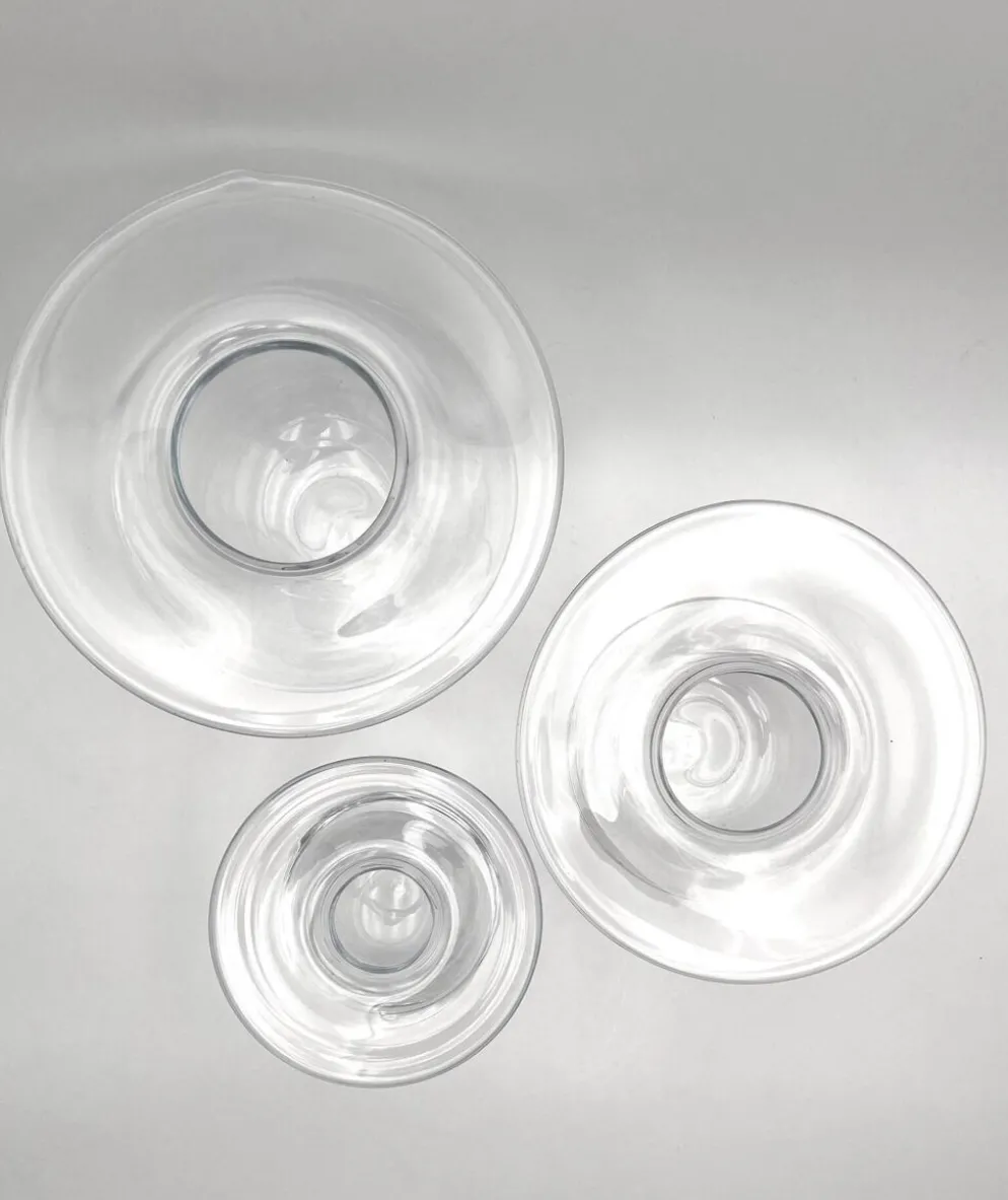 Rare Trio Vases "Saturnus" Nanny Still Riihimäen Lasi 1960