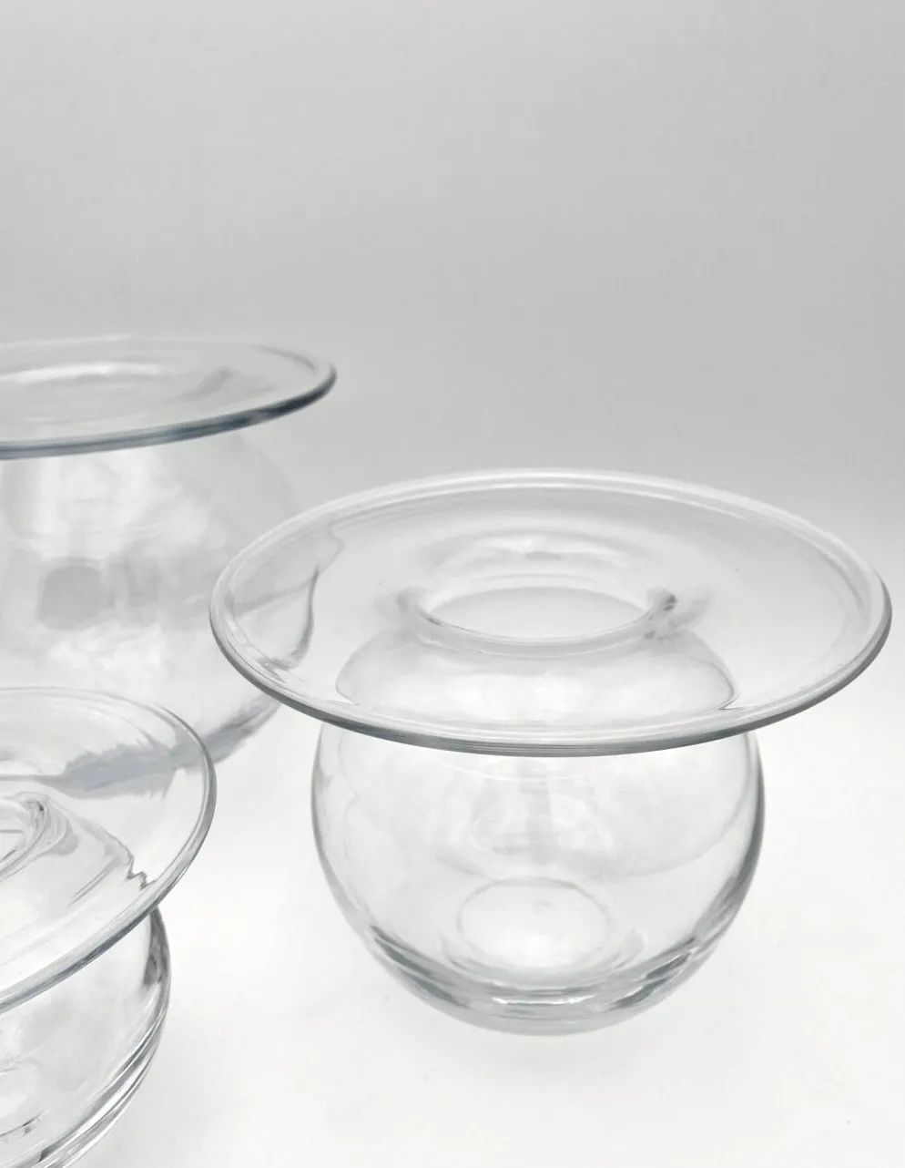 Rare Trio Vases "Saturnus" Nanny Still Riihimäen Lasi 1960