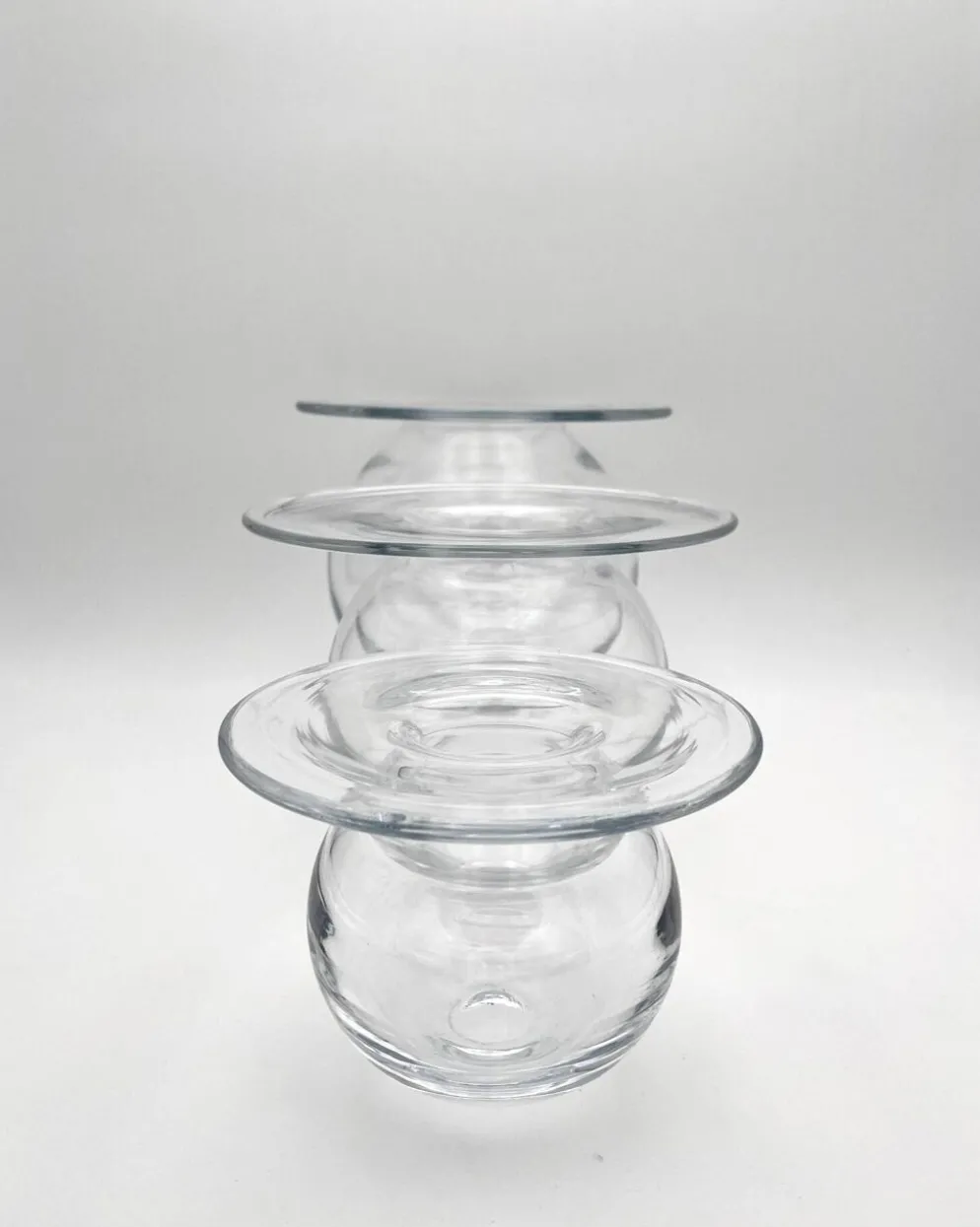 Rare Trio Vases "Saturnus" Nanny Still Riihimäen Lasi 1960