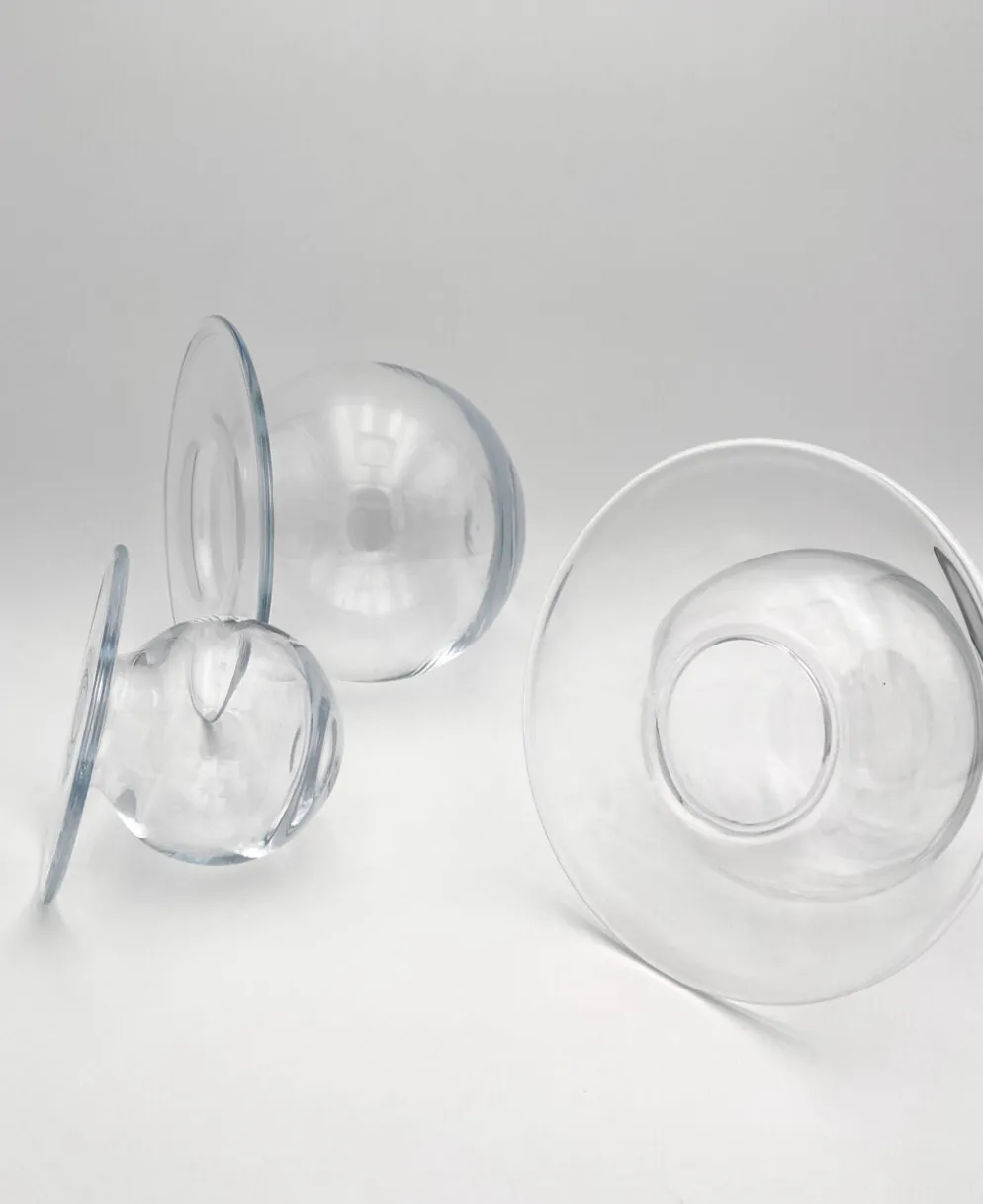 Rare Trio Vases "Saturnus" Nanny Still Riihimäen Lasi 1960