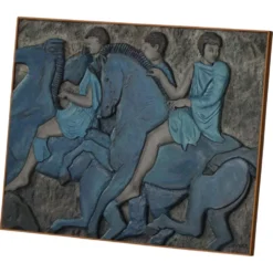 Relief mural moderne européen du milieu du 20e siècle avec motif figuratif