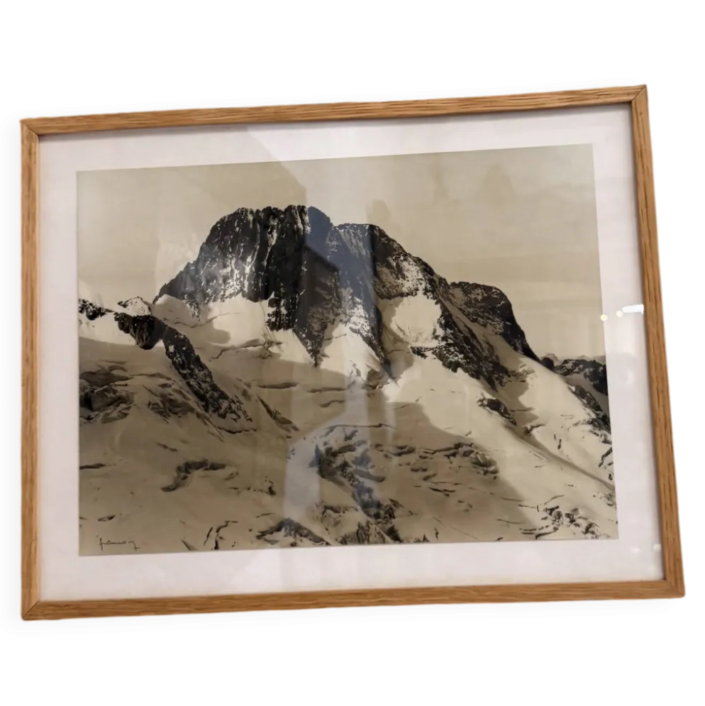 Reproduction photographique Tairraz – Paysage alpin encadré