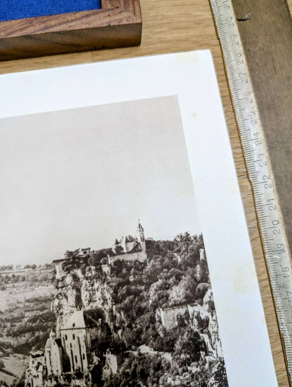 Rocamadour, Lot, planche photo imprimée en 1942. Par Pierre Dubure.