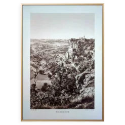 Rocamadour, Lot, planche photo imprimée en 1942. Par Pierre Dubure.