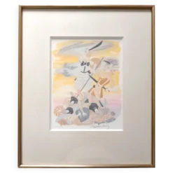 Roger Chapelain-midy 1904 1992 Scène de Combat Lithographie 195/250