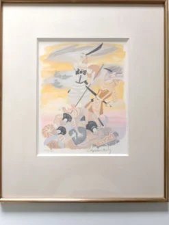 Roger Chapelain-midy 1904 1992 Scène de Combat Lithographie 195/250