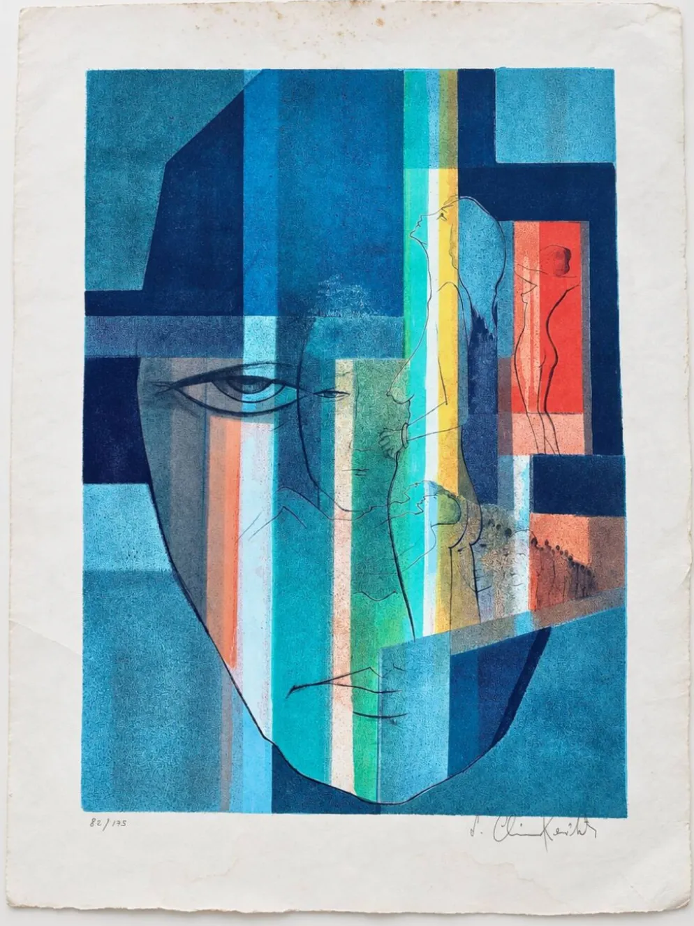 Sacha chimkevitch lithographie originale signée numérotée 82/175