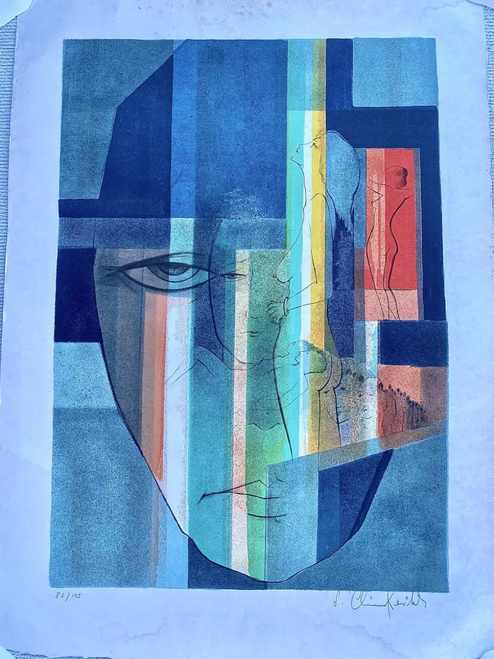 Sacha chimkevitch lithographie originale signée numérotée 82/175