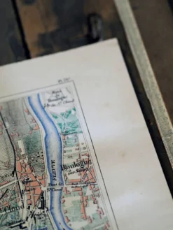 Saint-Cloud et ses environs, carte ancienne imprimée en 1883.