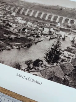 Saint-Léonard-de-Noblat, Haute-Vienne, planche photo imprimée en 1942.