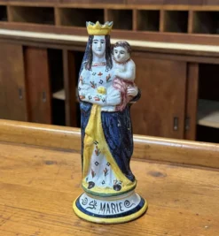 Saint Marie en faience bretonne fin XIXème