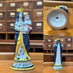 Saint Marie en faience bretonne fin XIXème