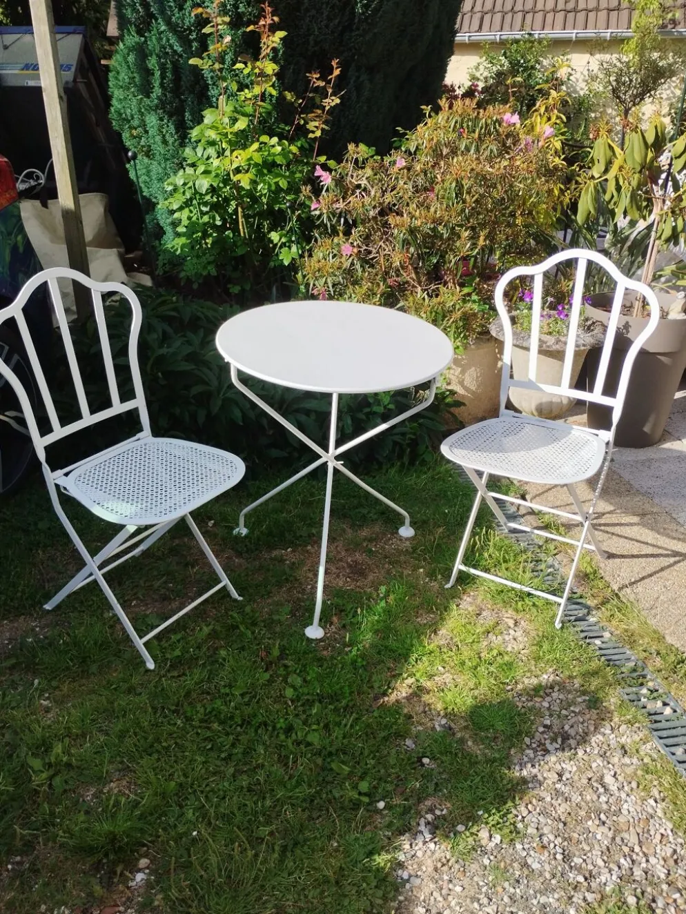 Salon de jardin ancien en fer